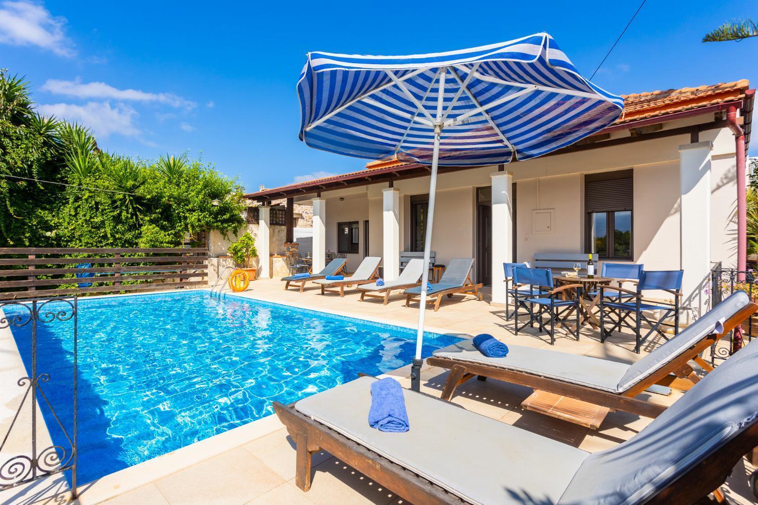 Villa Maro Large Private Pool Ac Wifi Kefalas Extérieur photo