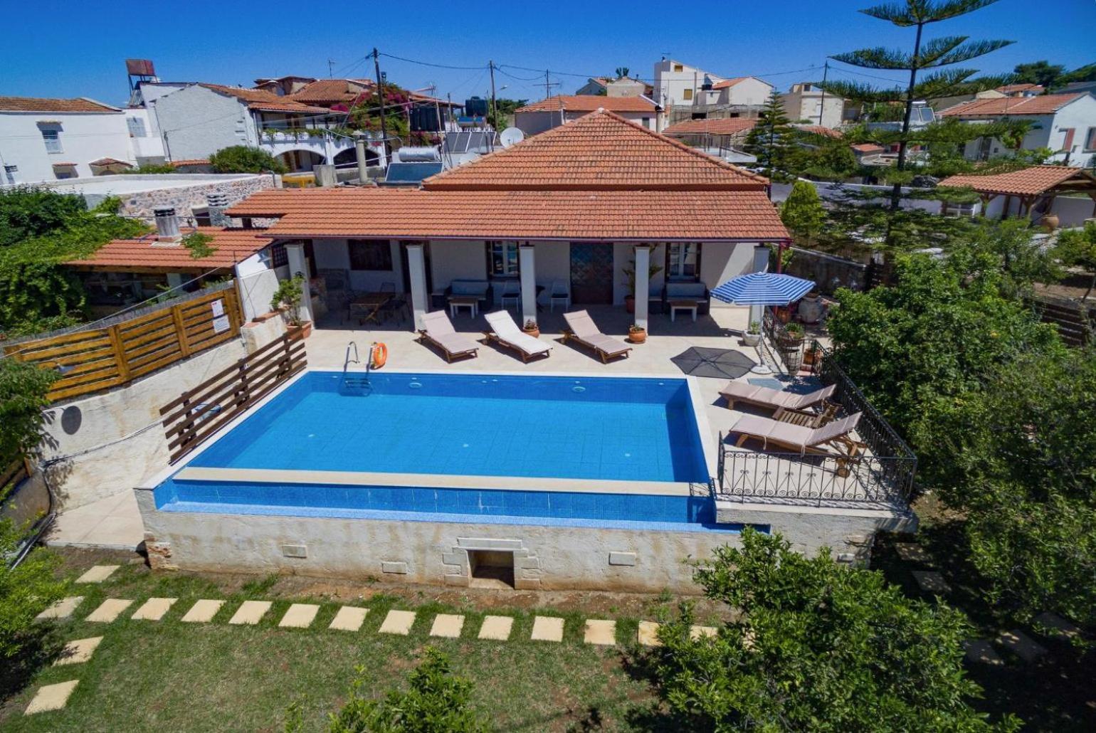 Villa Maro Large Private Pool Ac Wifi Kefalas Extérieur photo